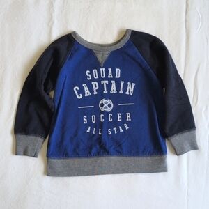 children's place soccer graphic raglan sleeve sweatshirt 3T toddler boys